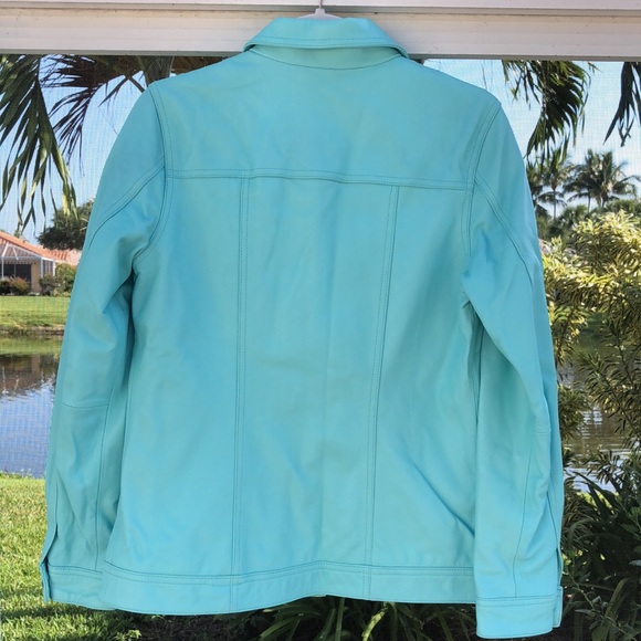 NWOT! - D & Co 100% Genuine Lamb Leather Button Front Jacket - Picture 8 of 10